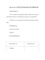 Tài liệu Tập làm văn : LUYỆN TẬP BÀI BÁO CÁO THỐNG KÊ doc