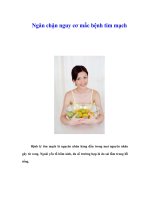 Tài liệu Ngăn chặn nguy cơ mắc bệnh tim mạch docx