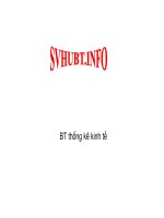 Tài liệu BT thống kê kinh tế ppt