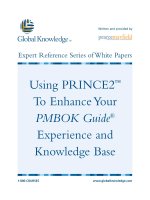 Tài liệu Using Prince2 to Enhance guide experience and knowledge base ppt