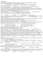 Tài liệu Câu hỏi ôn thi Đại học- Cao đẳng Hóa học tổng hợp docx