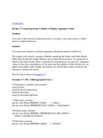 Tài liệu Using Expression Columns to Display Aggregate Values pptx