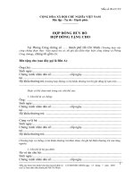 Tài liệu Biểu mẫu 