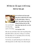 Tài liệu Để bữa ăn vẫn ngon và bổ trong thời kỳ bão giá ppt