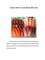 Tài liệu Nguyên nhân và cách phòng thiếu máu pdf