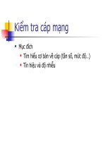 Tài liệu Kiểm tra cáp mạng pdf