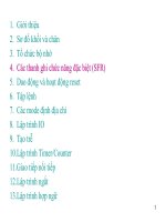 Tài liệu Các thanh ghi chức năng đặc biệt_chương 4 doc