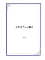 Tài liệu CƠ SỞ TOÁN HỌC docx