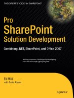 Tài liệu Pro SharePoint Solution Development pptx