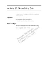Tài liệu Activity 5.2: Normalizing Data doc