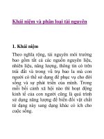 Tài liệu Khái niệm và phân loại tài nguyên ppt