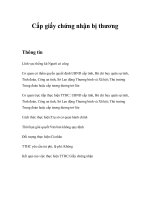 Tài liệu Cấp giấy chứng nhận bị thương ppt