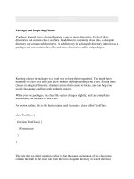 Tài liệu Packages and Importing Classes ppt