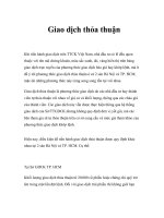 Tài liệu Giao dịch thỏa thuận docx