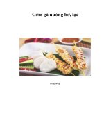 Tài liệu Cơm gà nướng bơ, lạc doc