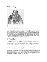 Tài liệu Thần Nông doc