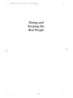 Tài liệu Hiring and Keeping the Best People 2 doc