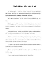 Tài liệu Dị tật không hậu môn ở trẻ pdf