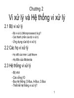 Tài liệu Chương 2: Vi xử lý và Hệ thống vi xử lý doc