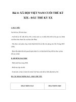 Tài liệu Lịch sử 5 - XÃ HỘI VIỆT NAM CUỐI THẾ KỶ XIX - ĐẦU THẾ KỶ XX docx
