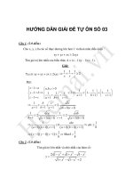 Tài liệu Hướng dẫn giải đề thi tự ôn 3,4 ppt