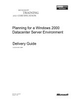 Tài liệu Planning for a Windows 2000 Datacenter Server Environment ppt