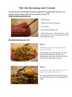 Tài liệu Thịt viên theo phong cách Teriyaki docx