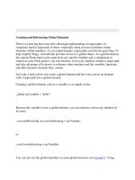 Tài liệu Creating and Referencing Global Elements docx