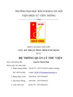 hệ thống quản lý thư viện