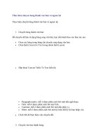 Tài liệu Thực hiện chuyển bảng thành văn bản và ngược lại docx