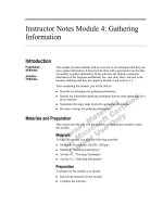 Tài liệu Instructor Notes Module 4: Gathering Information pptx
