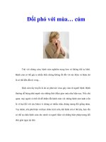 Tài liệu Đối phó với mùa… cúm docx