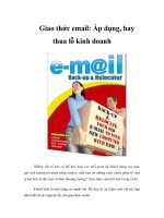 Tài liệu Giao thức email: Áp dụng, hay thua lỗ kinh doanh doc