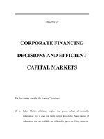 Tài liệu Bài tập về Kinh tế vĩ mô bằng tiếng Anh - Chương 13 pdf