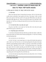 PHÂN TÍCH GIẢI PHÁP đẩy MẠNH THU hút và NÂNG CAO HIỆU QUẢ sử DỤNG vốn đầu tư TRỰC TIẾP nước NGOÀI tại VIỆT NAM 