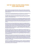 Tài liệu GIÁ TRỊ TUỒNG TRUYỀN THỐNG TRONG CUỘC SỐNG HIỆN ĐẠI pdf