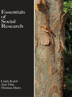 Tài liệu Essentials of Social Research pptx