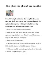 Tài liệu Giải pháp cho phụ nữ sau nạo thai pptx