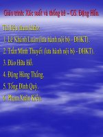 Tài liệu Những khái niệm cơ bản về xác suất_chương 1 pdf