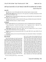 Tài liệu Kết quả ban đầu của kỹ thuật chuyển vị xương đe tự thân ppt