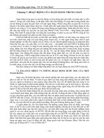 Tài liệu Tiền và hoạt động ngân hàng Phần II- Chương 7 ppt