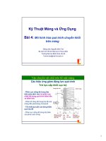 Tài liệu Bài 4: Mô hình hóa quá trình chuyển khối trên màng docx