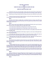 Tài liệu HIỆP ĐỊNH THƯƠNG MẠI GIỮA CHÍNH PHỦ CỘNG HOÀ XÃ HỘI CHỦ NGHĨA VIỆT NAM VÀ CHÍNH PHỦ CỘNG HOÀ ARẬP AI CẬP ppt