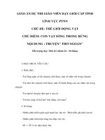 Tài liệu THẾ GIỚI ĐỘNG VẬT - CON VẬT SỐNG TRONG RỪNG - NỘI DUNG : TRUYỆN
