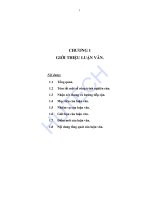 Luận văn ứng dụng các loại robot di chuyển bằng bánh