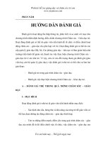 Tài liệu HƯỚNG DẪN ĐÁNH GIÁ - Nhà trẻ ppt