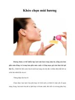 Tài liệu Khéo chọn mùi hương docx