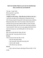 Tài liệu THIẾT KẾ CHƯƠNG TRÌNH DU LỊCH CHO THỊ TRƯỜNG MỤC TIÊU LÀ KHÁCH DU LỊCH NGƯỜI MỸ pptx