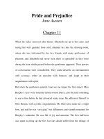 Tài liệu LUYỆN ĐỌC TIẾNG ANH QUA TÁC PHẨM VĂN HỌC-Pride and Prejudice -Jane Austen -Chapter 11 pptx