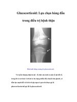 Tài liệu Glucocorticoid: Lựa chọn hàng đầu trong điều trị bệnh thận docx